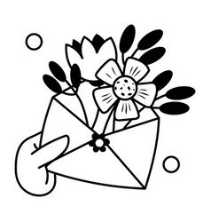 Floral Envelope