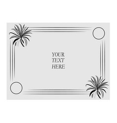 Gray Frame For Business Cards And Invitations