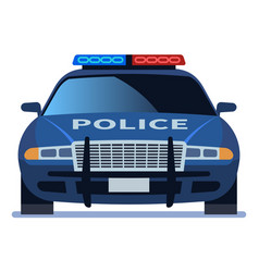 Police Car Front View Patrol Auto Icon