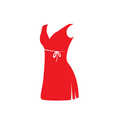 Red Dress Relax Icon Logo