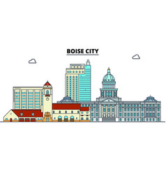 Boise City United States Flat Landmarks