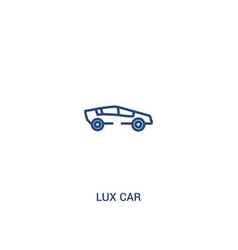 Lux Car Concept 2 Colored Icon Simple Line