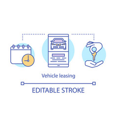 Vehicle Leasing Concept Icon Automobile Hire