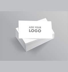 Business Card Stack Blank Mockup Design Corporate