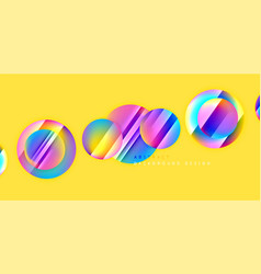 Colorful Shiny And Glossy Circles Abstract