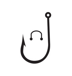 Fishing Hook Shop Icon Logo