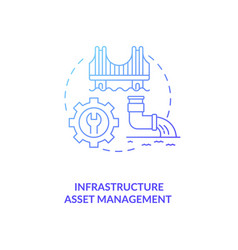 Infrastructure Asset Management Concept Icon