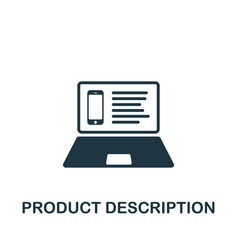 Product Description Icon Monochrome Simple Icon