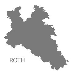 Roth Grey County Map Bavaria Germany