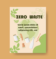 Zero Waste Infographic Poster Card