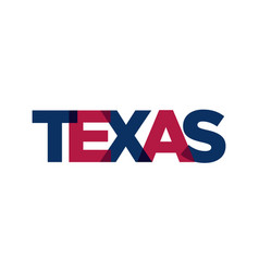 Texas Usa Typography Slogan Design America Logo