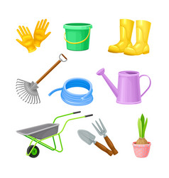 Garden Tools With Watering Can And Ironmongery