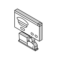 Online Registration In Flight School Isometric