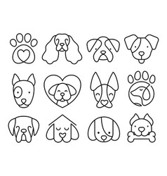 Doodle Sketch Line Art Animal Dogs Puppy