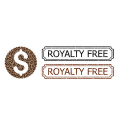 Royalty Free Grunge Seal Stamps With Notches