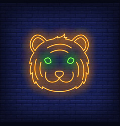 Tiger Face Neon Sign