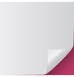 Empty white paper sheet Royalty Free Vector Image
