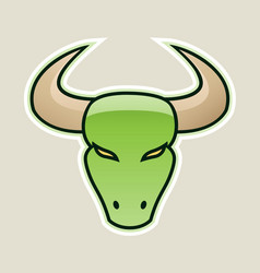 Green Strong Bull Icon