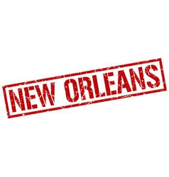 New Orleans Red Square Stamp