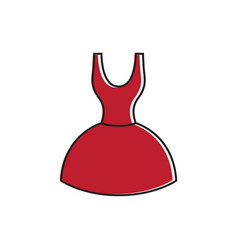 Red Dress Relax Icon Logo