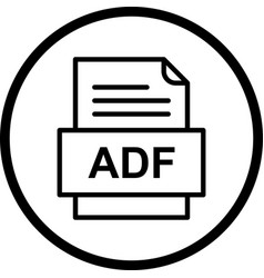 Adf File Document Icon