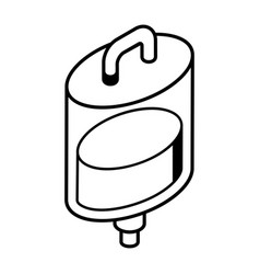 An Icon Of Iv Drip Bottle Isometric Design