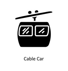 Cable Car Solid Icon Design C