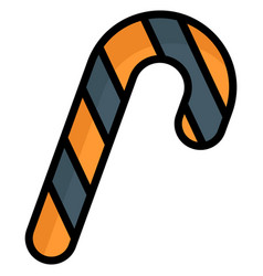 Candy Cane Stick Color Line Icon