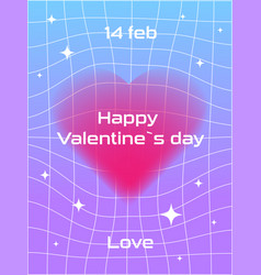 Valentines Day Poster In Y2k Style