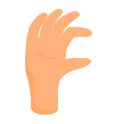 A Little Bit Hand Gesture Icon Cartoon Style