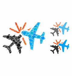 Airplane Collision Composition Icon Joggly