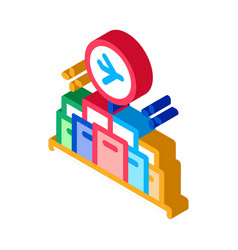 Lot Goods In Duty Free Isometric Icon