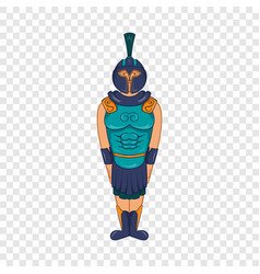 Ancient Egyptian Warrior Icon Cartoon Style