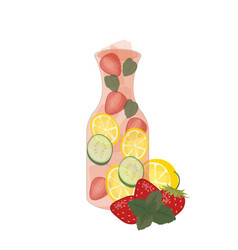 Fresh Strawberry Infused Water