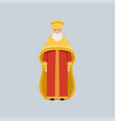 Orthodox Metropolitan In Red Soutane