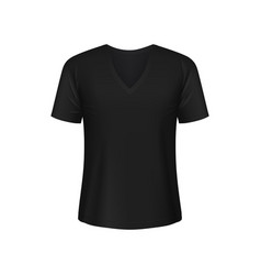 Black Man Tshirt Mockup Front View 3d