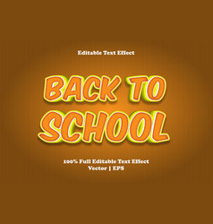 Back To School Editable Text Effect