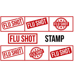 Flu Shot Rubber Stamp Set