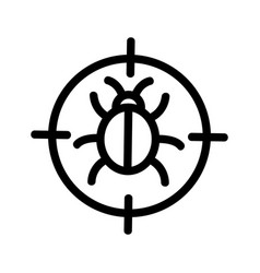 Search For Insect Icon Isolated Contour