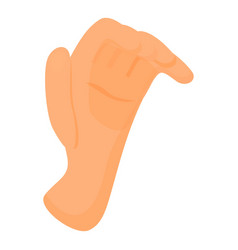 Take Hand Gesture Icon Cartoon Style