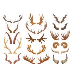 Cartoon Animal Horns Goat Reindeer Antelope