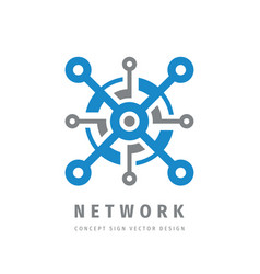 Network Technology Concept Business Logo Template