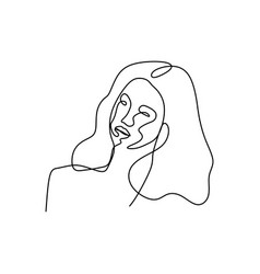 One Line Drawing Of Women Continuous Artistic