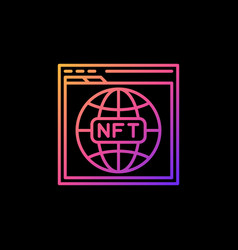 Nft Domain Names Outline Colorful Icon Browser