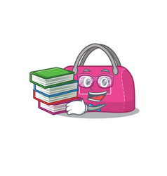 A Diligent Student In Woman Sport Bag Mascot