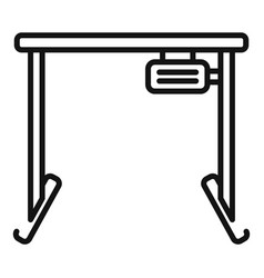 Heigh Adjustable Desk Icon Outline Office