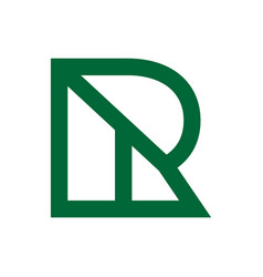 Letter R Line Modern Icon Logo