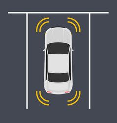 Parking Smart Car Sensor Autonomous View