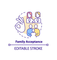 Family Acceptance Concept Icon