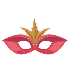 Red Mardi Gras Mask